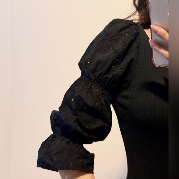 Vintage black blouse - Picture 3 of 6